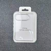 Funda Rígida Transparente de PC para iPhone 18 Fold con Soporte Magnético de Vidrio, Anillo Metálico y Soporte Plegable