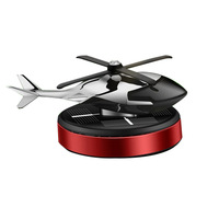 Porte-parfum solaire pour hélicoptère de voiture Bonne odeur Huile essentielle naturelle Désodorisant solaire pour avion Accessoires de rotation automatique