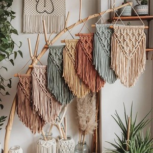 Cotone Boho macramè decorazioni Decorative appese <span class=keywords><strong>da</strong></span> <span class=keywords><strong>parete</strong></span> Art decorazioni <span class=keywords><strong>da</strong></span> <span class=keywords><strong>parete</strong></span> arazzi decorazione <span class=keywords><strong>da</strong></span> <span class=keywords><strong>parete</strong></span> per la casa soggiorno di lusso - Product Image 1