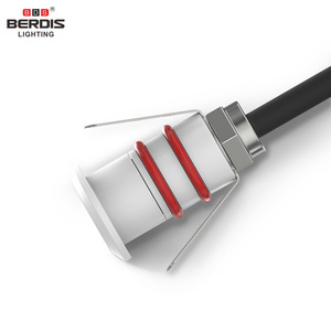 BERDIS Mini escalones a prueba de agua Luz Blanco cálido Blanco frío 0,5 W 12mm corte Aluminio Led Lámpara empotrada Luz empotrada - Product Image 2