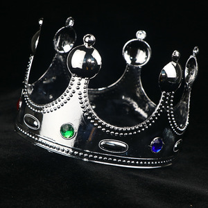 Accessoires de spectacle pour bal masqué pour enfants : <span class=keywords><strong>Couronne</strong></span> de <span class=keywords><strong>roi</strong></span>, <span class=keywords><strong>Couronne</strong></span> de prince, Bandeau de <span class=keywords><strong>reine</strong></span> <span class=keywords><strong>et</strong></span> de princesse pour adultes, Accessoires capillaires - Product Image 2