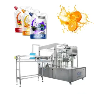 Fully automatic doypack packing machines drink pouch with spout strawberry juice packaging machine price