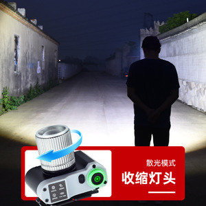 ไฟฉายคาดศีรษะ LED อัจฉริยะสำหรับใช้งานกลางแจ้ง IP65 ควบคุมด้วยเซ็นเซอร์ ปรับความสว่างได้ ตัวเครื่องทำจากอลูมิเนียมอัลลอย ชาร์จด้วยพอร์ต Type C เหมาะสำหรับตกปลาและเดินป่า - Product Image 2
