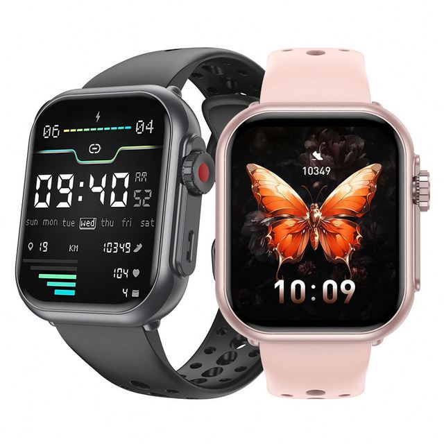 ERON K62 HD Smart Watch for Men Women 1000mAh Large Battery Android IP68 Waterproof Fitness Tracker 110+ Sport Modes Square