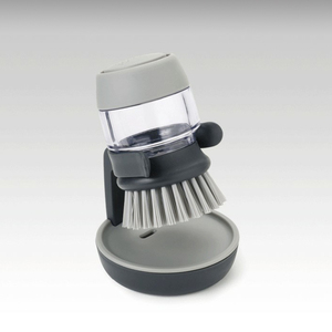 Spazzola da cucina multifunzione <span class=keywords><strong>con</strong></span> dispenser di sapone integrato, setole in nylon antigraffio e base di drenaggio - Product Image 2