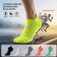 Chaussettes de sport rembourrées pour hommes et femmes, haute élasticité, absorption des chocs, chaussettes de cyclisme durables, chaussettes d'exercice respirantes