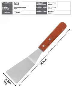 Spatule de cuisson en acier inoxydable pour crêpes, steaks, pizzas, barbecue extérieur, ustensiles de pâtisserie - Product Image 6
