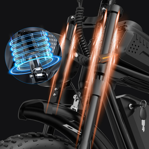 Bicicleta Eléctrica Pro30 de 20 Pulgadas Todoterreno, 52V 40Ah, Batería Doble, Motor Doble, Neumáticos Anchos, Suspensión Completa, Frenos Hidráulicos Dobles, Largo Alcance - Product Image 5