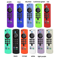 Housse de protection en silicone pour télécommande Amazon Fire TV Stick 4K, télécommande vocale Alexa 3e génération, étui en silicone