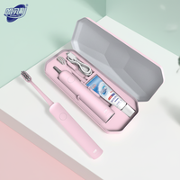 Brosse à dents électrique sonique rechargeable avec poils doux, design étanche, nettoyage en profondeur, brosse à dents vibrante