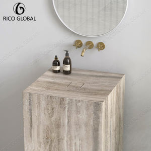 อ่างล้างหน้าแบบตั้งพื้นหินธรรมชาติคุณภาพสูงทันสมัย - Product Image 6