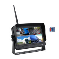 Monitor Inalámbrico de 7 Pulgadas para Automóvil, Cámara de Visión Trasera para Camión, Monitor para Caravana, Remolque, Camión, Autobús, Vehículo