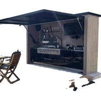Structure en acier léger Cuisine modulaire préfabriquée intégrée fonctionnelle pour l'extérieur