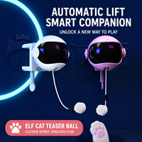 Juguete Eléctrico Automático Ajustable con Bola Interactiva para Gatos, Suministros para Mascotas, Caja de Juego para Gatos y Perros