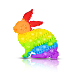 Jincan arc-en-ciel décompresser Table d'échecs Silicone matériel jouet à presser pour enfants pour la pensée arithmétique mentale - Product Image 3