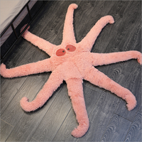 Mobilier de chambre en peluche canapé chaise chambre paresseux canapé étoile de mer en peluche personnalisé animal en peluche grande taille pieuvre oreiller en peluche