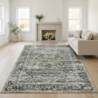 Tapis persan personnalisé lavable, tapis de sol doux, tapis d'appoint imprimé pour salon