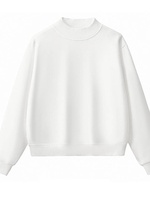 Pull ample à col montant pour femme, coupe décontractée, doux et décontracté pour tous les jours