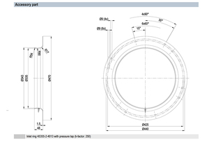 Ventilador Centrífugo EC Ebm-papst R3G450-FW08-J1 de 450 mm, Alta Eficiencia, Protección IP55, 3250 W, Control de Velocidad Variable, Sistema HVAC OEM - Product Image 2