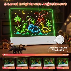 Support en acrylique pour veilleuse LED, tableau de <span class=keywords><strong>dessin</strong></span> créatif pour enfants, tableau d'écriture effaçable pour messages, couleur chaude, fonction tactile, cadeau pour chambre et maison - Product Image 4
