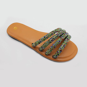 Nuovo Design Berserk Luxury diamond inlay Summer Beach scarpa Casual pantofole firmate personalizzate per donna e donna di grandi dimensioni - Product Image 5