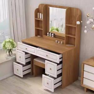 2024 moderno simple tocador de maquillaje espejo de mostrador maquillaje tocador dormitorio habitación de niña pequeño apartamento - Product Image 3