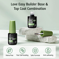 Ensemble de vernis à ongles en gel UV naturel pour manucure, durci à la LED, style français, couche de finition et de base, sans HEMA, longue durée
