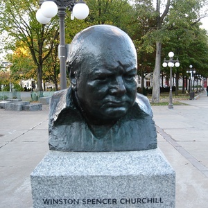 Buste de la tête de winston classique en bronze moulé à la main, décoration de la maison, 50g - Product Image 4