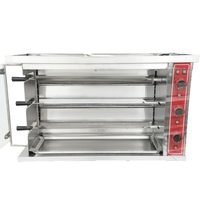 Four à rôtir poulet électrique/gaz commercial 3/6/9 broches, prix de gros, four rotatif pour canard, grill rotatif pour poulet