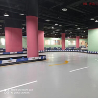 Barrières de piste de Kart de course, système de barrières de protection en plastique pour les pistes de course