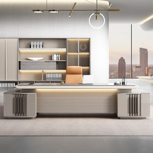 Muebles de escritorio de oficina de diseño moderno Mesa de oficina en casa de lujo <span class=keywords><strong>Precio</strong></span> favorable Escritorio y silla para oficina - Product Image 3