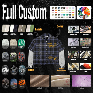 T-Shirt con Logo Personalizzato, <span class=keywords><strong>Camicia</strong></span> a Quadri da <span class=keywords><strong>Uomo</strong></span>, Doppio Strato Waffle, Manica Lunga con Strass, Grafica <span class=keywords><strong>Gotica</strong></span>, <span class=keywords><strong>Camicia</strong></span> Streetwear - Product Image 5