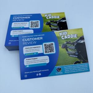 Carton personnalisé 90X50mm 400gsm écologique conceptions simples belle publicité douche nuptiale cartes de remerciement sur le thème de la lavande - Product Image 5