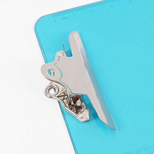 Foska A4 FC Kích thước mạnh mẽ nhựa bướm <span class=keywords><strong>Clip</strong></span> Viết Bảng menu đứng màu xanh màu xanh lá cây màu hồng clipboard với người cai trị cho văn phòng - Product Image 4