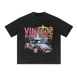 <span class=keywords><strong>T</strong></span>-shirts pour hommes en coton 100% noir délavé, style hip-hop <span class=keywords><strong>vintage</strong></span>, directement de l'usine - Product Image 1