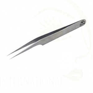 Pinzas para Pestañas de Acero Inoxidable, Punta Puntiaguda de Precisión, Superficie Lisa, Antimagnéticas, Antiestáticas, 12/14CM, Grado Profesional - Product Image 1