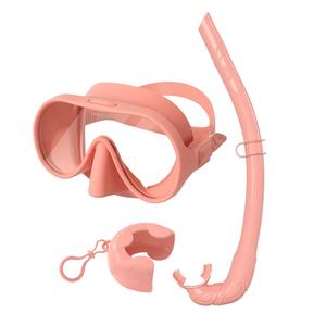 Nieuw Ontwerp Fabriek Prijs Snorkel Set Siliconen Snorkelmasker Nieuwe Gehard Glas Groot Frame Duikmasker Set - Product Image 2