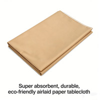 Nappes jetables en papier kraft écologiques de luxe 137*137cm 120*180cm pour la décoration de la maison