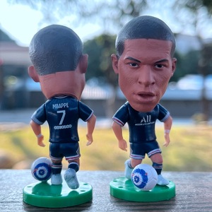 Figurines en PVC de l'équipe de football du Qatar, modèle de figurine de l'étoile du football Mesi, ornements, cadeaux, supports de figurines - Product Image 5
