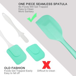 Steel Spatula Set Nonstick Heat Resistant Kitchen Utensils 6-Piece <b>Silicone</b> Cooking Set Food Grade for Decoration - Product Image 3
