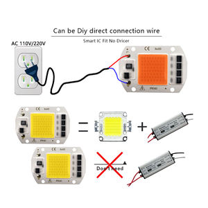 Luz de inundação para crescimento de plantas com chip LED COB, novo driver de alta tensão 20W 30W 50W AC 110V 220V Free 3000K 6500K espectro completo 380-840nm - Product Image 5