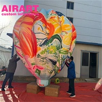 Ballon à air chaud gonflable géant de 3.5 mètres pour l'usine d'ornements de fête-Grands ballons géants vendus directement