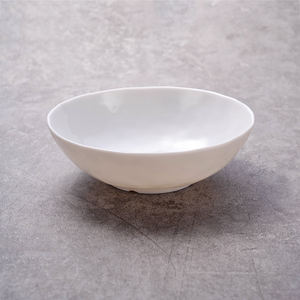 סיטונאי בתפזורת מפעל מחיר 6 אינץ פלסטיק לבן קערת אקו ידידותי Unbreakable מלמין פסטה סלט מזנון מזון קערות הגשה - Product Image 3