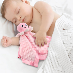 U818 manta de seguridad personalizada para bebé, juguete para acurrucarse, pulpo de peluche, Animal relleno cómodo para bebé, juguete de peluche suave, regalos para niños - Product Image 4
