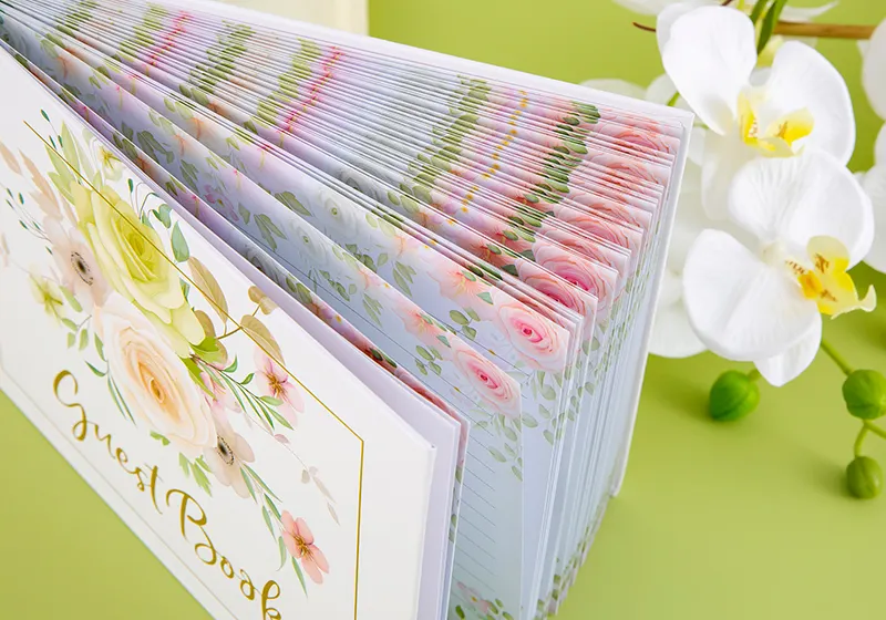 Libri degli ospiti personalizzati stampa Logo copertina di carta preziosi ricordi personalizzati libro degli ospiti di nozze