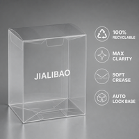 Boîte en plastique PET transparente OEM B2B pour outils de maquillage, emballage écologique haute transparence, carton de présentation en gros