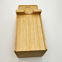 Boîte de rangement en bambou personnalisée, ébauches en bois de bambou brut pour projets DIY, service de fabrication d'œuvres d'art en bambou