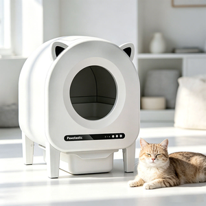 Caja de Arena Automática Electrónica para Gatos, Libre de Polvo, Desodorizante, Ecológica, Compatible con Arena de Tofu - Product Image 1