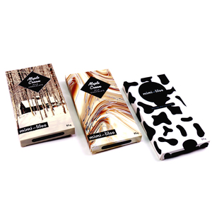 Custom retail logo printed packaging chocolate bar box