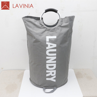 Panier à linge pliable Oxford de grande capacité avec sac de rangement personnalisable couvercle étanche pour petites salles de bain stockage de vêtements